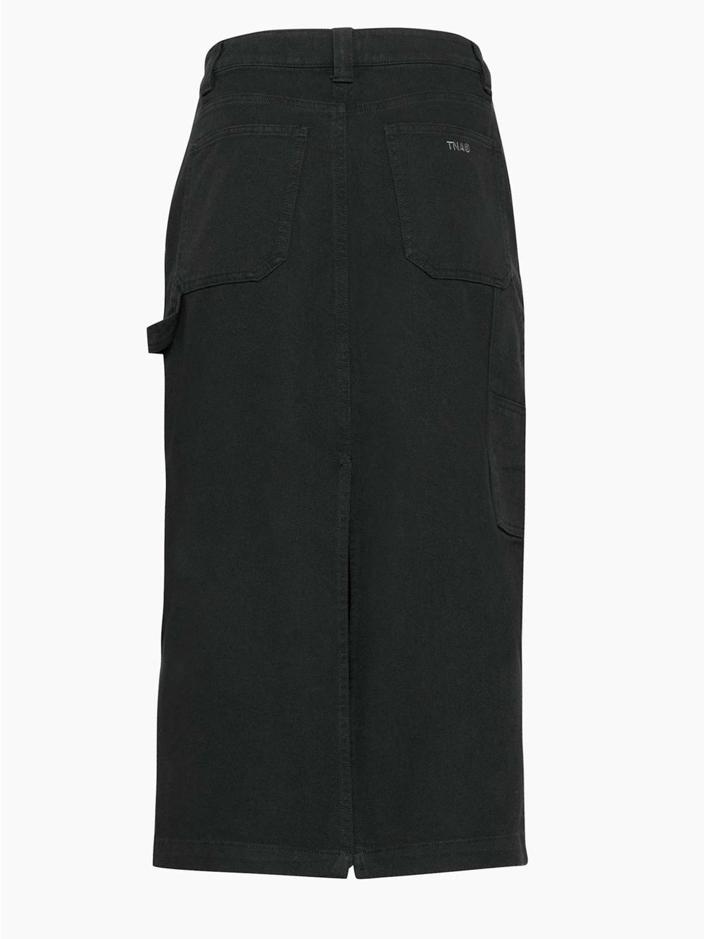 Aritzia Tna Greenwich Skirt in Garment-Dye Black Size 8